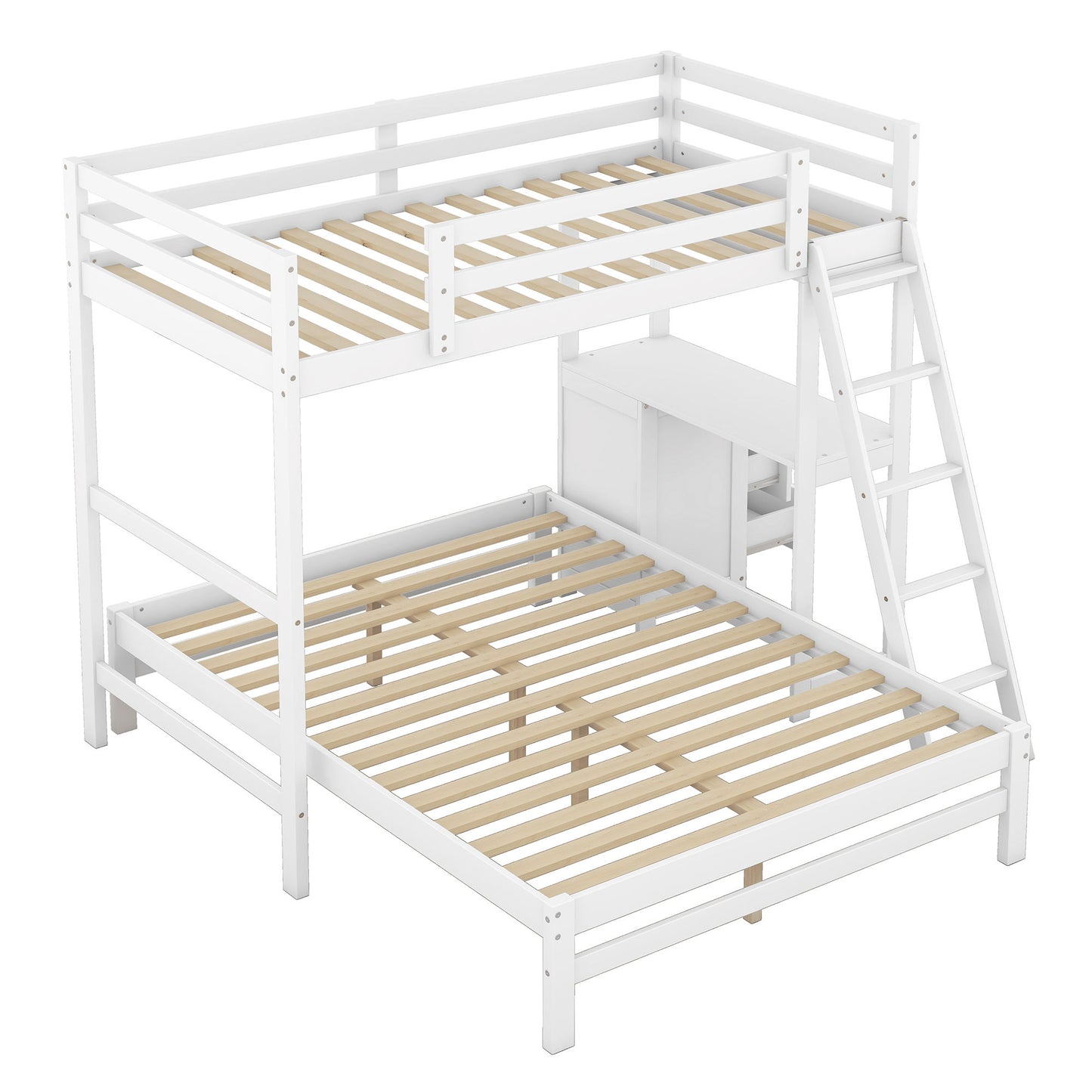 Bunk Bed With Built In Desk And 3 Drawers - The Sleep Loft - Online Mattress Showroom NYC