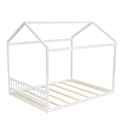 Wooden House Bed With Headboard - The Sleep Loft - Online Mattress Showroom NYC