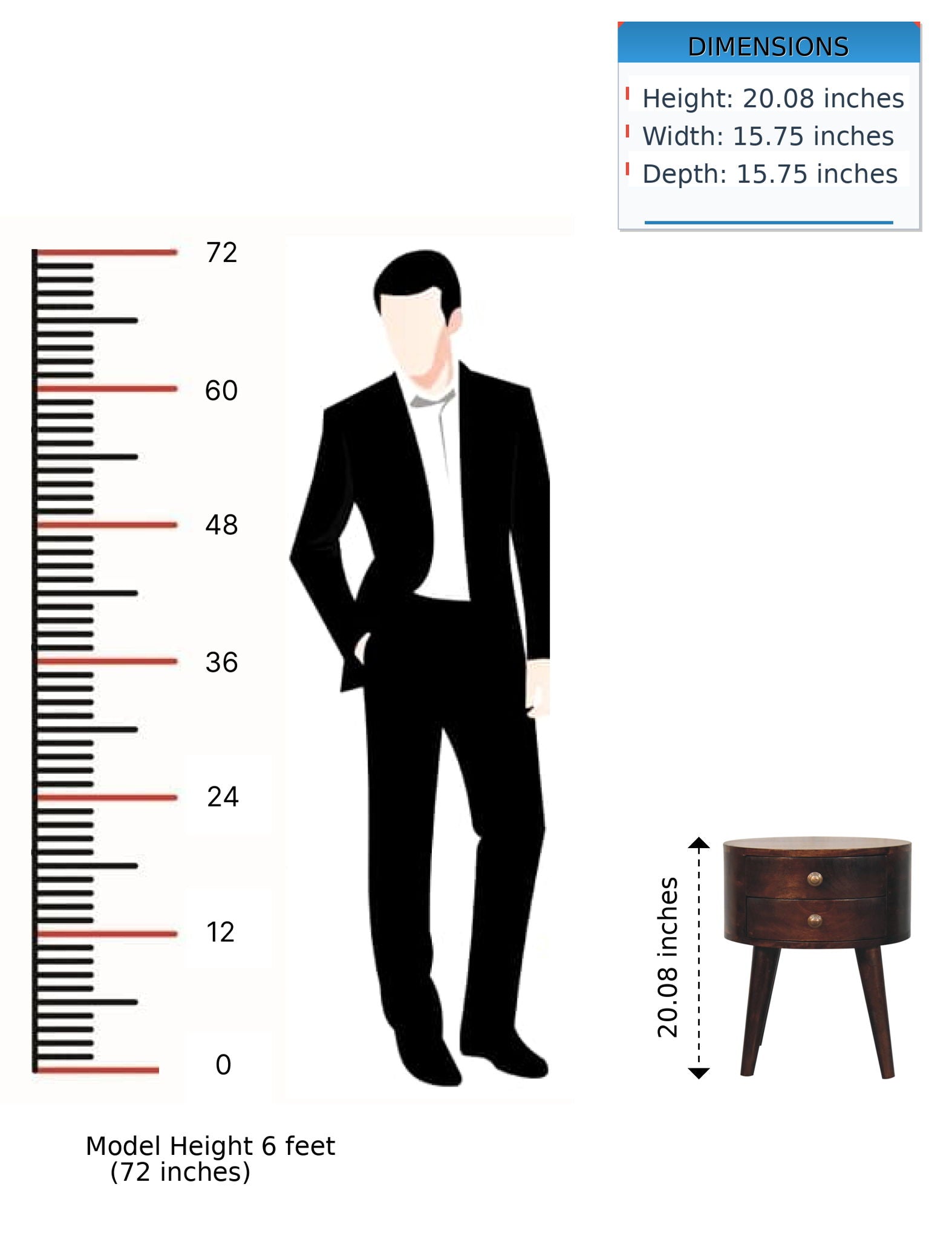 Odyssey - Bedside Nightstand - The Sleep Loft - Online Mattress Showroom NYC