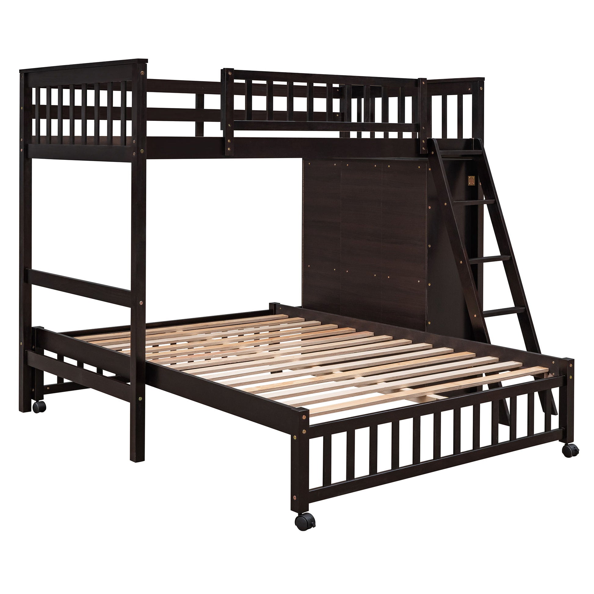 Bunk Bed With 6 Drawers And Flexible Shelves, Bottom Bed With Wheels - The Sleep Loft - Online Mattress Showroom NYC