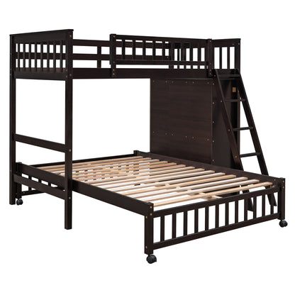 Bunk Bed With 6 Drawers And Flexible Shelves, Bottom Bed With Wheels - The Sleep Loft - Online Mattress Showroom NYC