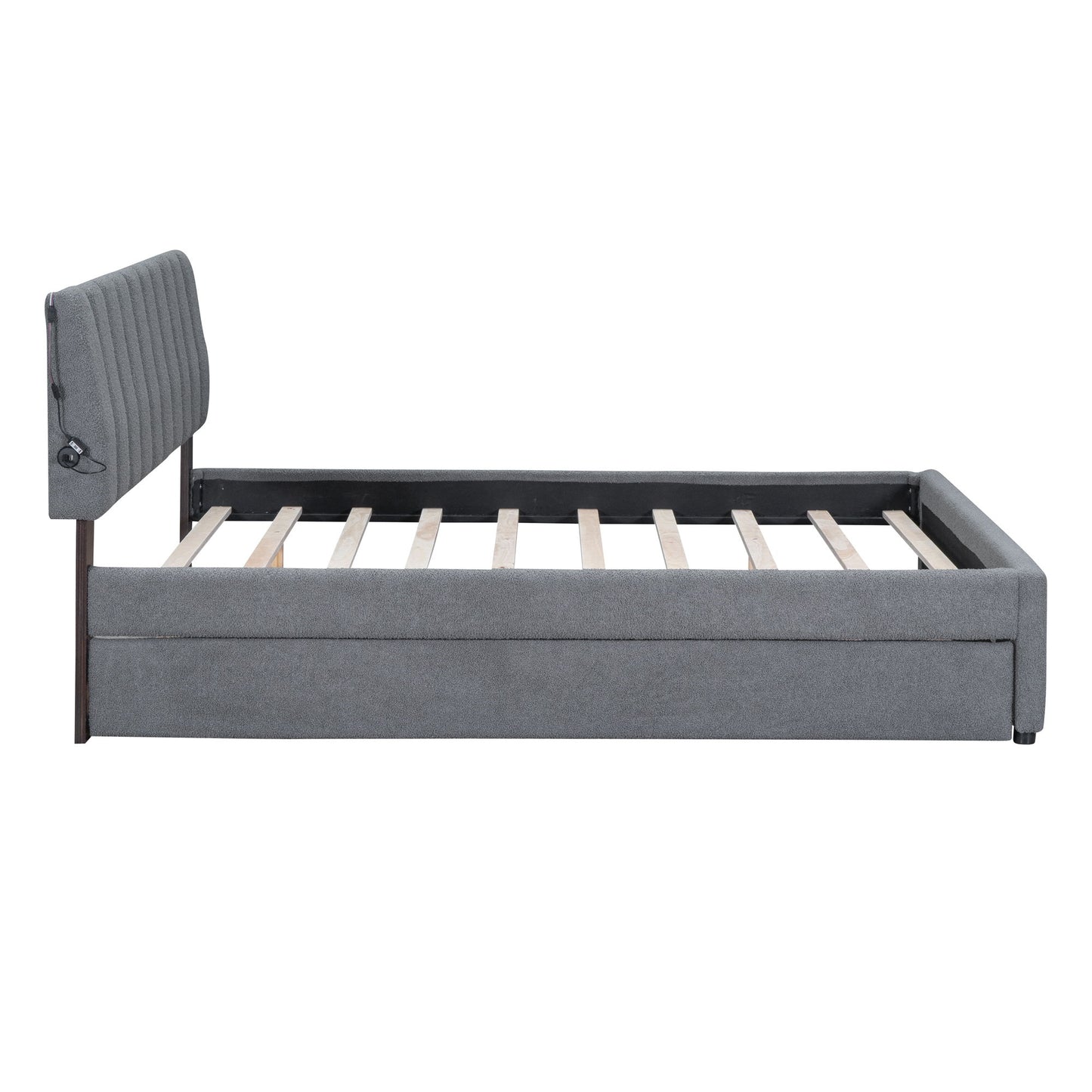 Upholstered Platform Bed With Trundle - The Sleep Loft - Online Mattress Showroom NYC