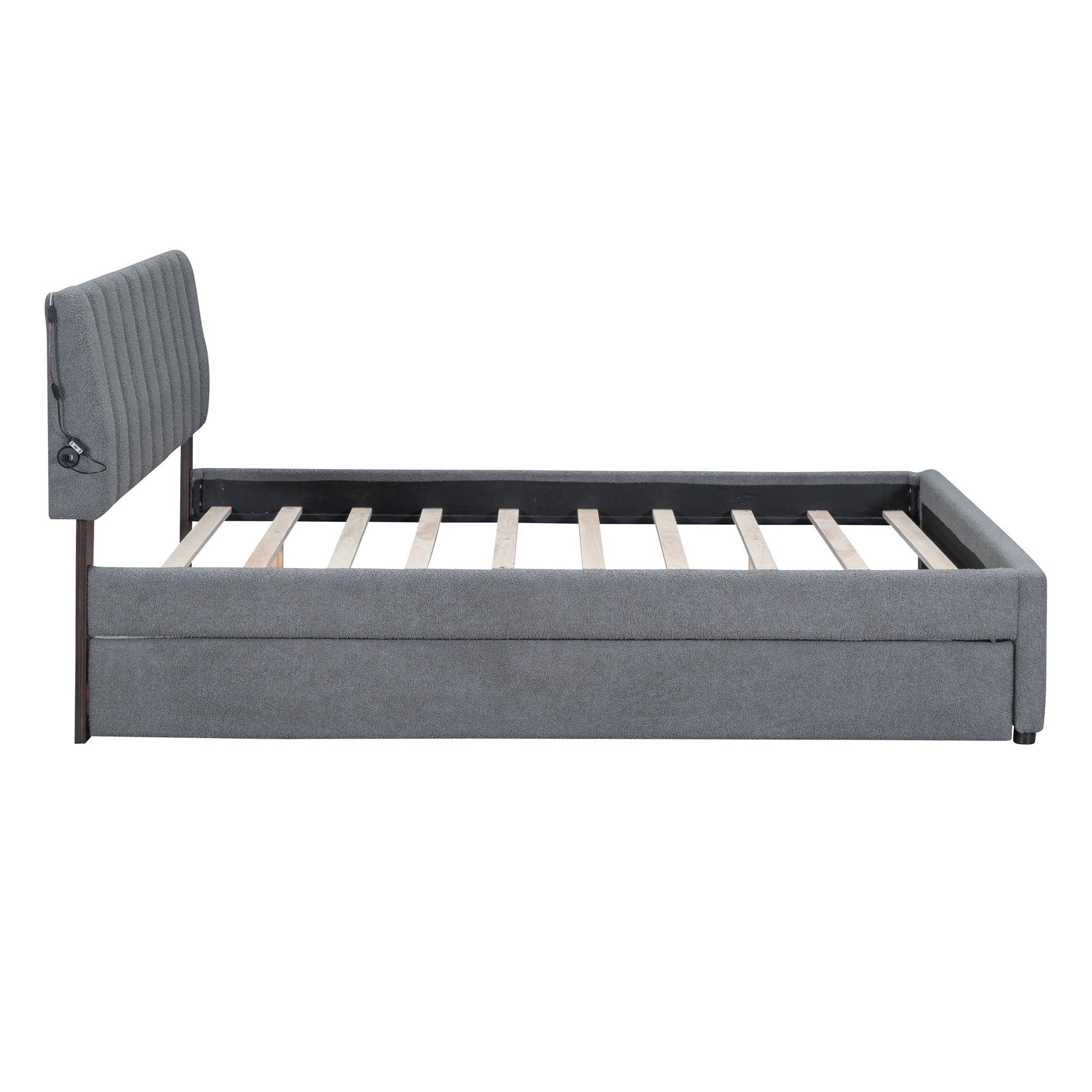 Upholstered Platform Bed With Trundle - The Sleep Loft - Online Mattress Showroom NYC