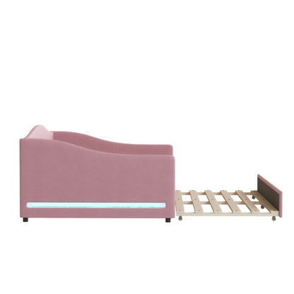 Upholstered Daybed With Light And Trundle - The Sleep Loft - Online Mattress Showroom NYC