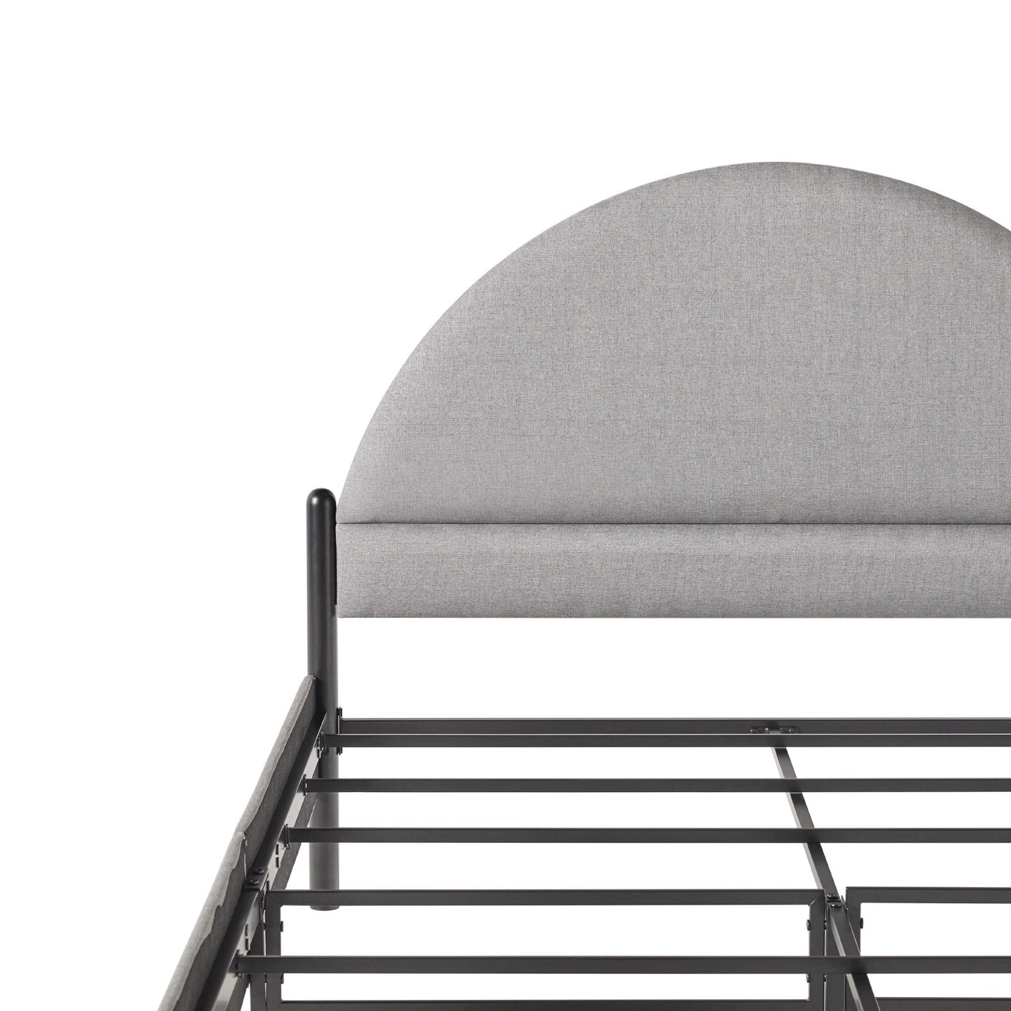 Bed Modern Upholstered Curved Headboard - The Sleep Loft - Online Mattress Showroom NYC