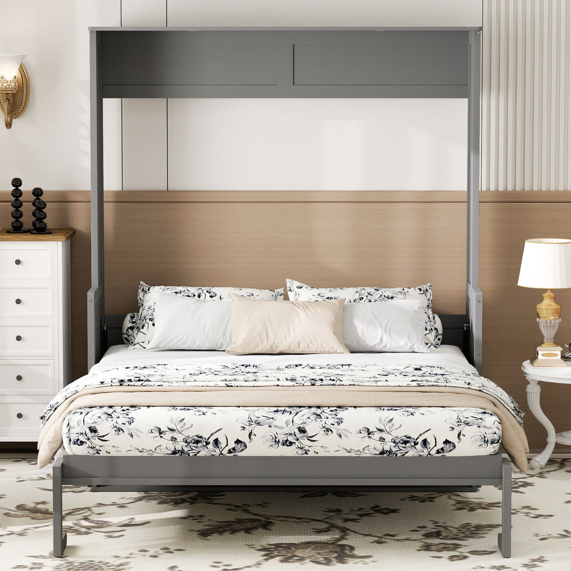 Murphy Bed With Desk, LED Lights & USB Charging Station - The Sleep Loft - Online Mattress Showroom NYC