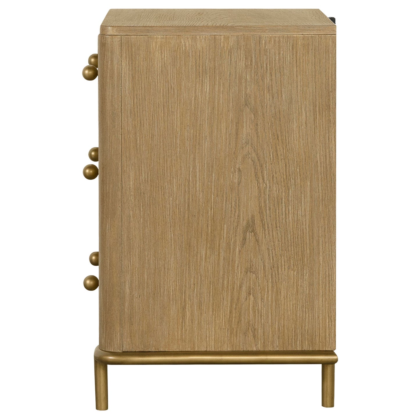 3 Drawer Nightstand With USB Ports - Brown - The Sleep Loft - Online Mattress Showroom NYC