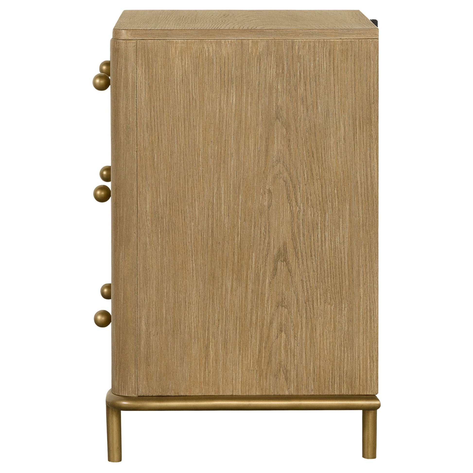 3 Drawer Nightstand With USB Ports - Brown - The Sleep Loft - Online Mattress Showroom NYC