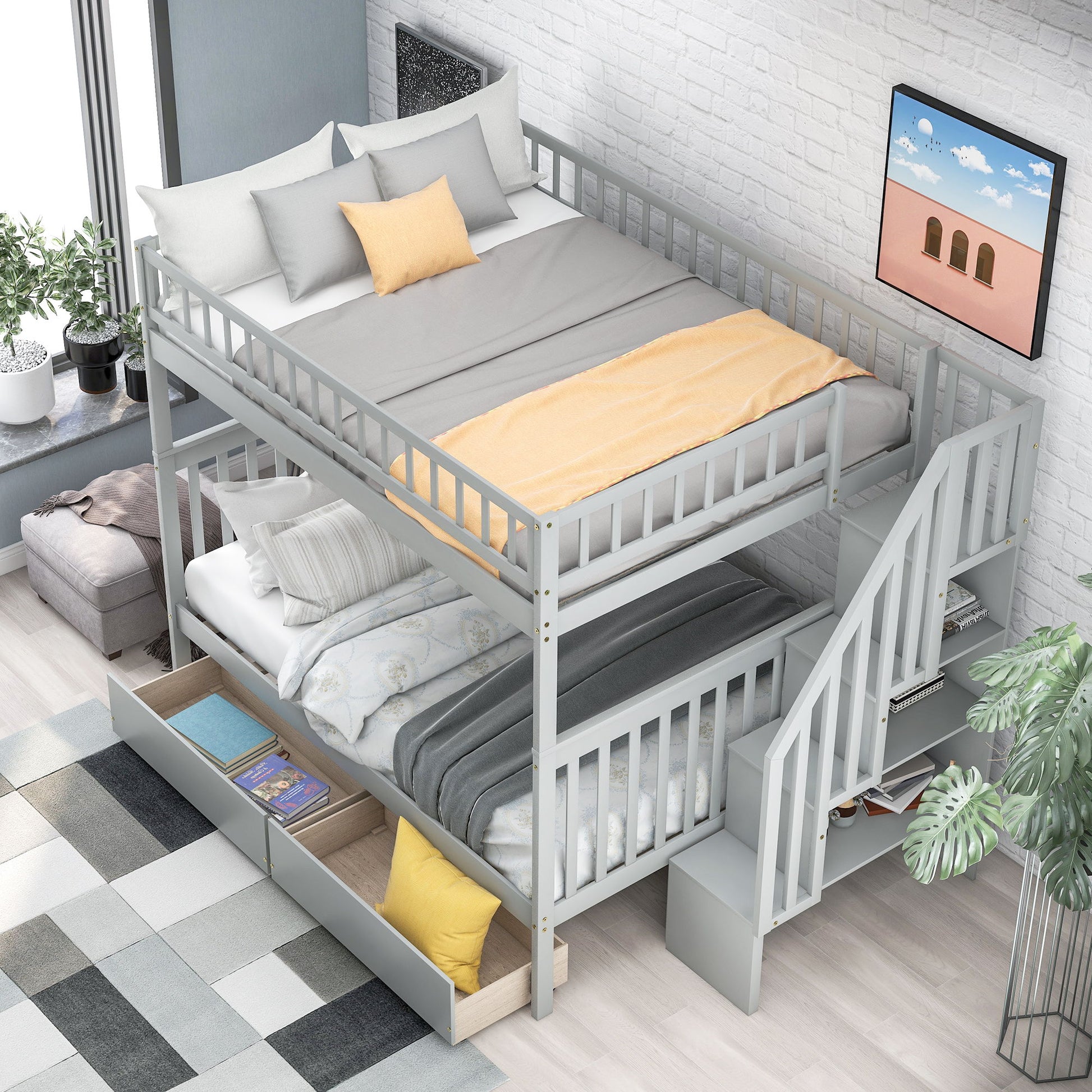 Bunk Bed With Staircase - The Sleep Loft - Online Mattress Showroom NYC