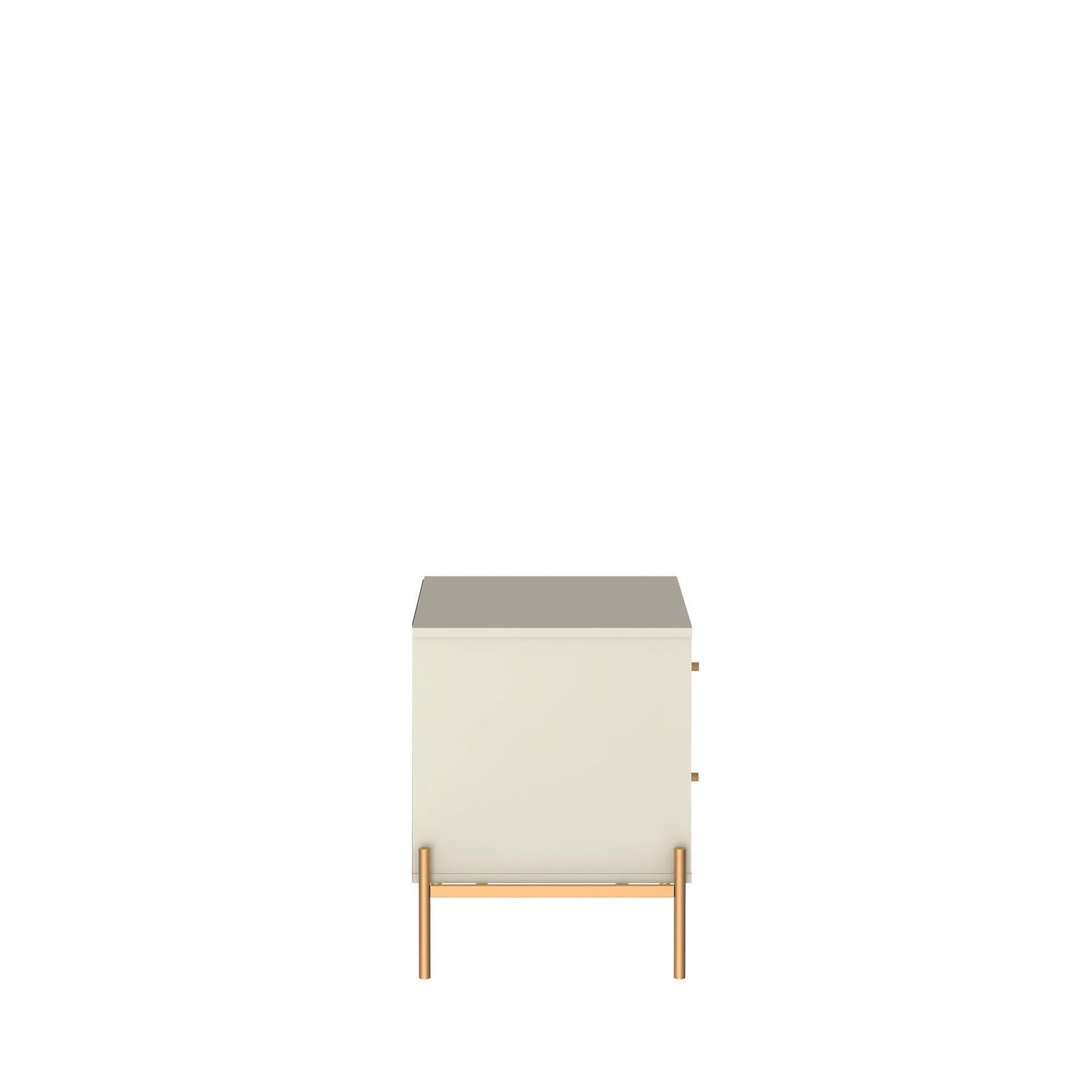 Jasper - Nightstand With 2 Drawers - Off White - The Sleep Loft - Online Mattress Showroom NYC