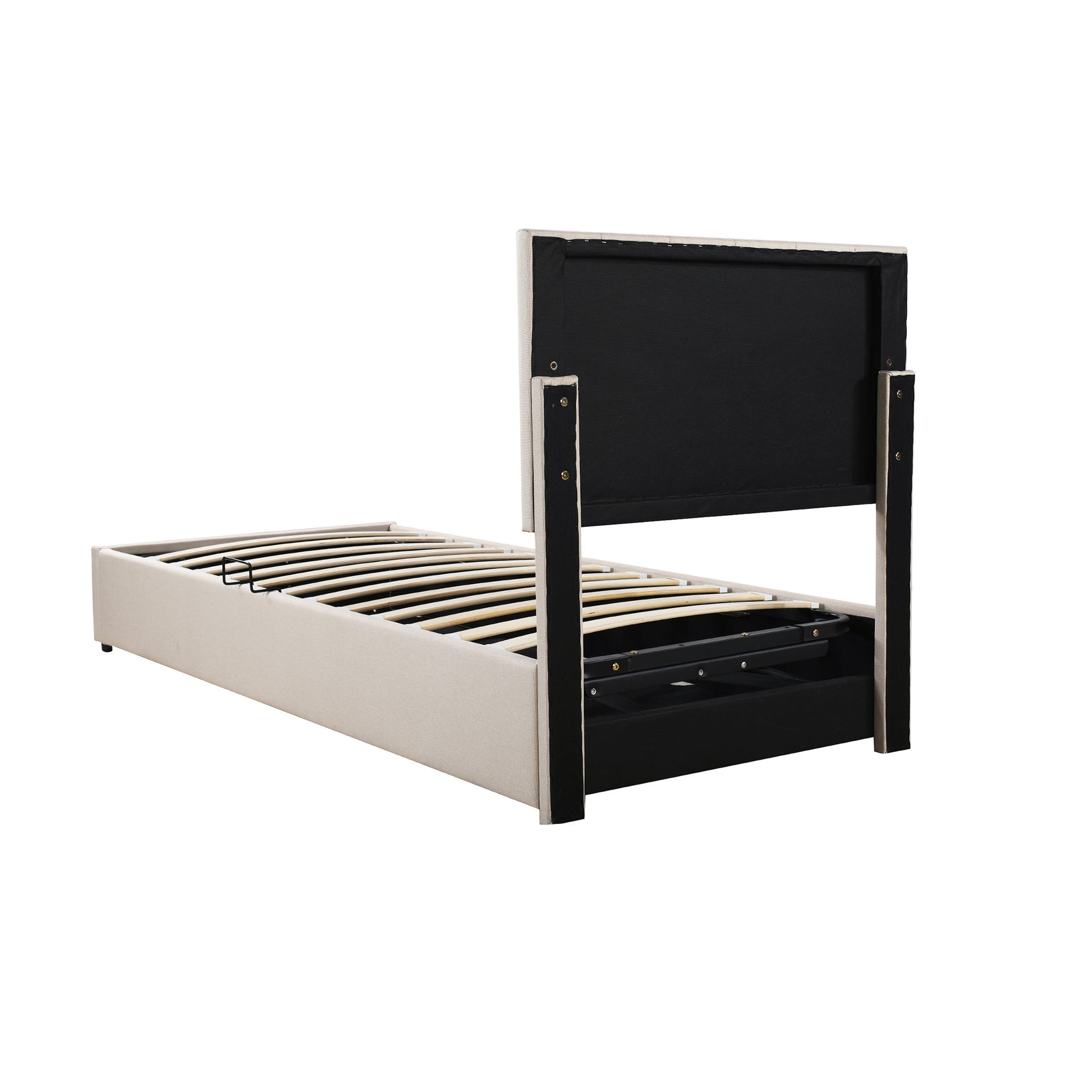 Upholstered Platform Bed With A Hydraulic Storage System - The Sleep Loft - Online Mattress Showroom NYC