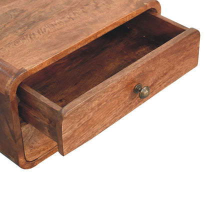 Curved Wall Mounted Bedside Nightstand - The Sleep Loft - Online Mattress Showroom NYC