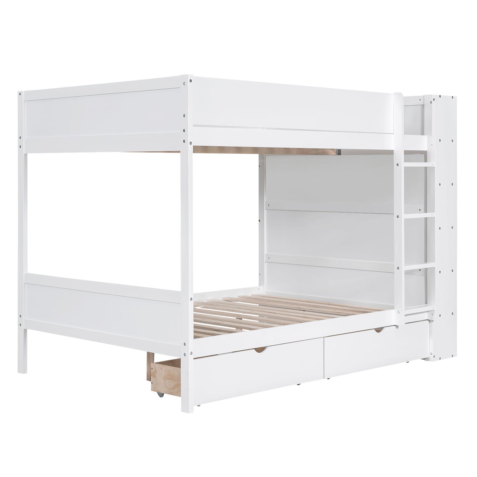 Bunk Bed With 2 Drawers And Multi Layer Cabinet - The Sleep Loft - Online Mattress Showroom NYC