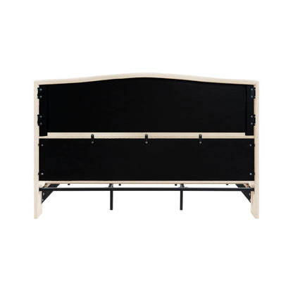 Platform Bed Frame With Tall Headboard And High Footboard