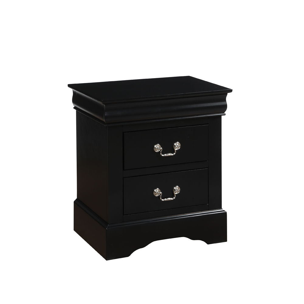 Louis Philippe III - Sleek Design Nightstand - The Sleep Loft - Online Mattress Showroom NYC