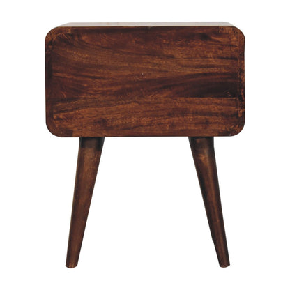 Curved Nightstand, - The Sleep Loft - Online Mattress Showroom NYC