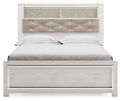 Altyra - Queen Panel Bookcase Bed With Roll Slats - White - The Sleep Loft - Online Mattress Showroom NYC