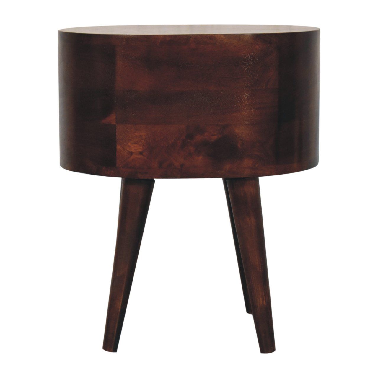 Rounded Bedside Table - The Sleep Loft - Online Mattress Showroom NYC