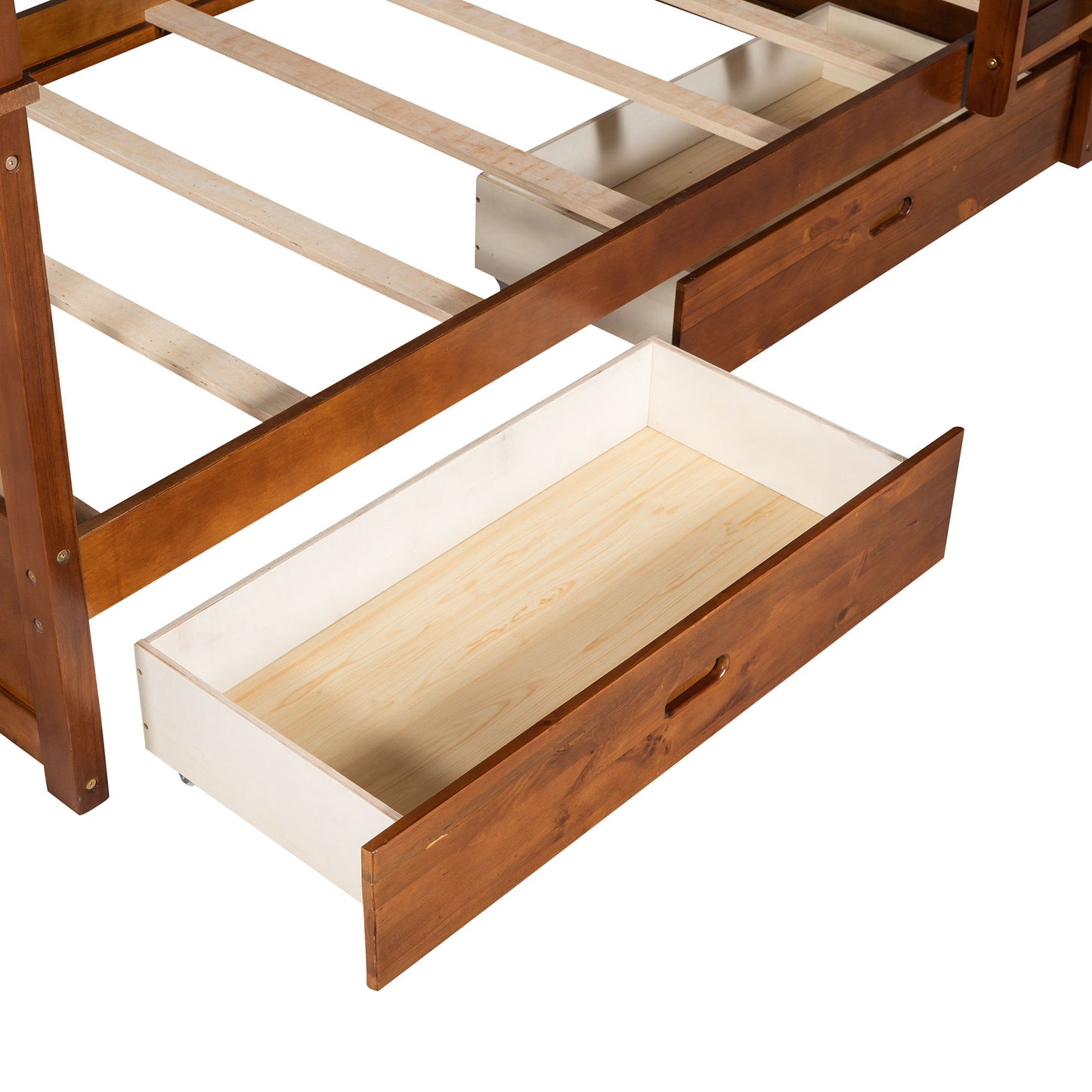 Bunk Bed With Ladders And 2 Storage Drawers - The Sleep Loft - Online Mattress Showroom NYC