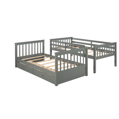 Bunk Bed With Ladders And 2 Storage Drawers - The Sleep Loft - Online Mattress Showroom NYC