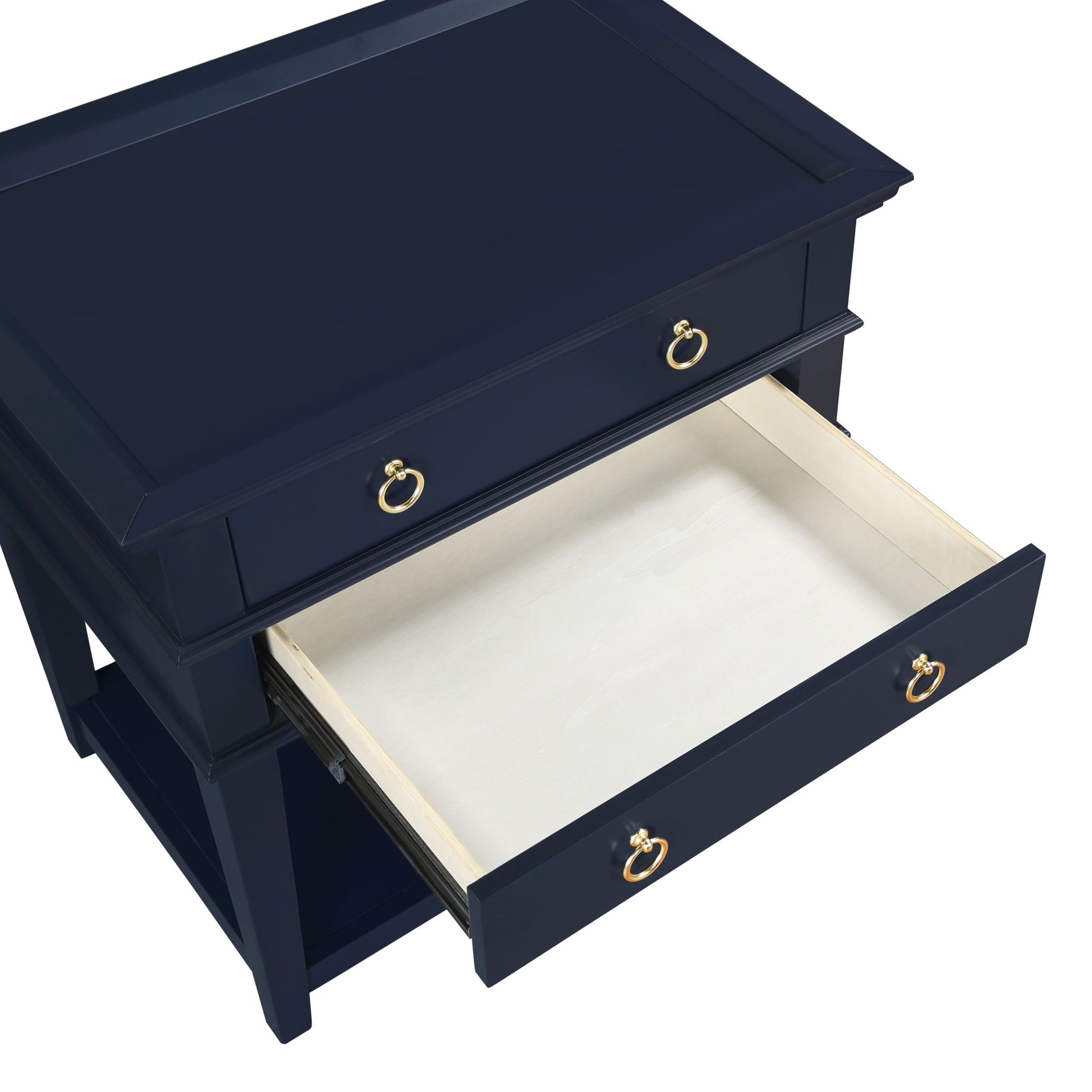 Carmona - 2 Drawer Tray Top Nightstand Pulls - The Sleep Loft - Online Mattress Showroom NYC