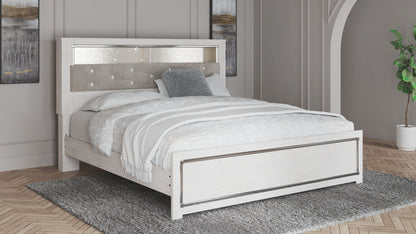 Altyra - King Bookcase Panel Bed - White - The Sleep Loft - Online Mattress Showroom NYC