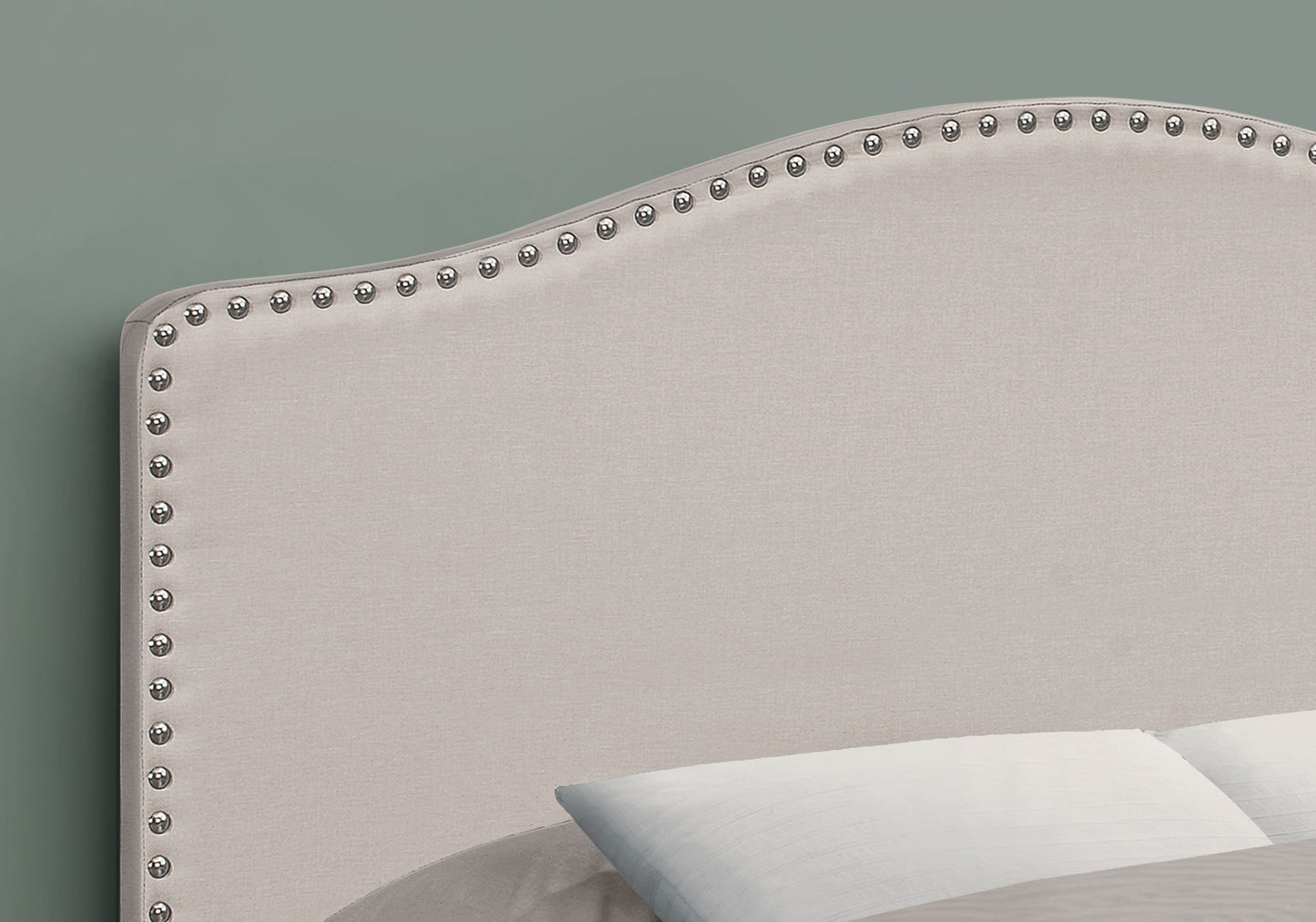 Full Size, Bed Headboard Only, Upholstered, Transitional - Beige - The Sleep Loft - Online Mattress Showroom NYC