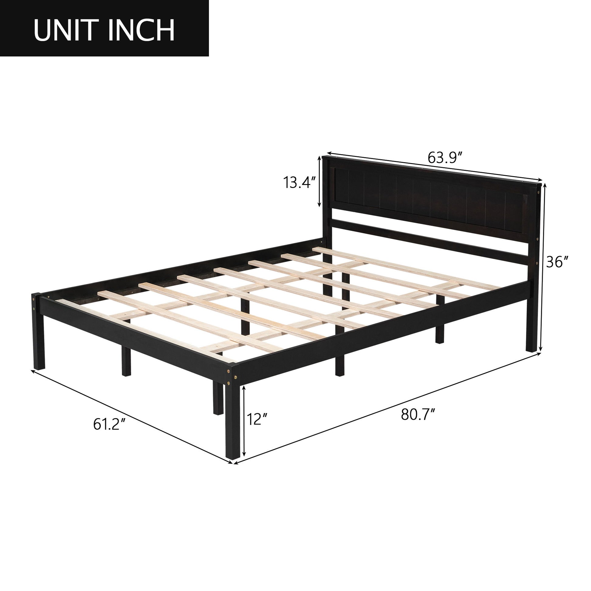 Platform Bed Frame With Headboard - The Sleep Loft - Online Mattress Showroom NYC