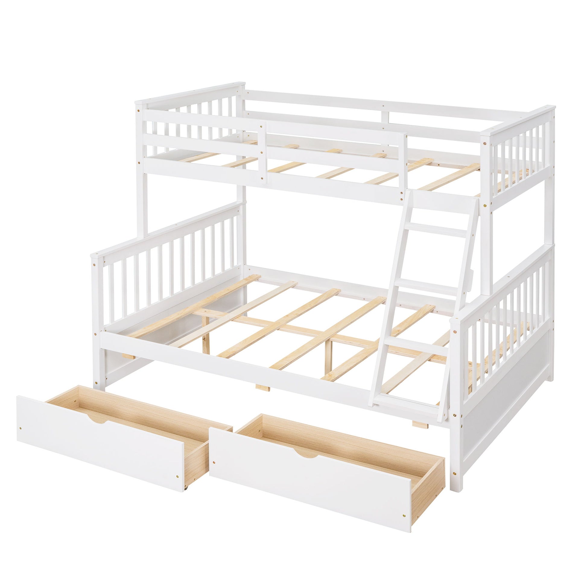 Bunk Bed With Ladders And 2 Storage Drawers - The Sleep Loft - Online Mattress Showroom NYC