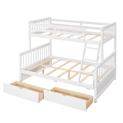Bunk Bed With Ladders And 2 Storage Drawers - The Sleep Loft - Online Mattress Showroom NYC