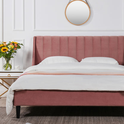 Aspen - Vertical Tufted Modern Headboard Platform Bed Set - The Sleep Loft - Online Mattress Showroom NYC