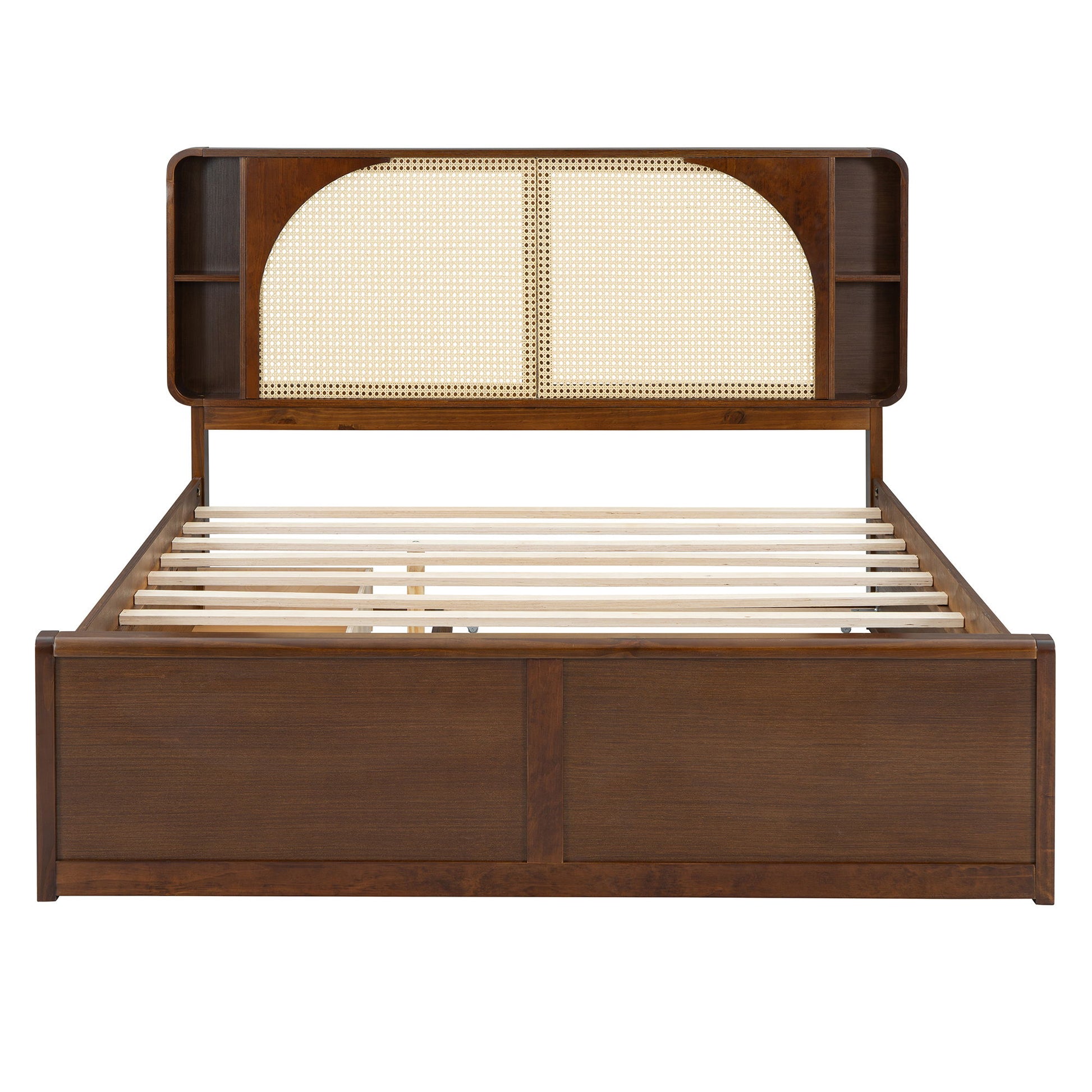 Headboard Bed With 2 Drawers And Trundle - The Sleep Loft - Online Mattress Showroom NYC