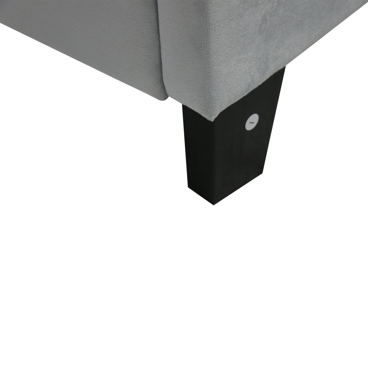 Queen Size Upholstered Platform Bed Frame With Pull Point Tufted Headboard, Strong Slat Support, Mattress Foundation, No Box Spring Needed - Gray - The Sleep Loft - Online Mattress Showroom NYC