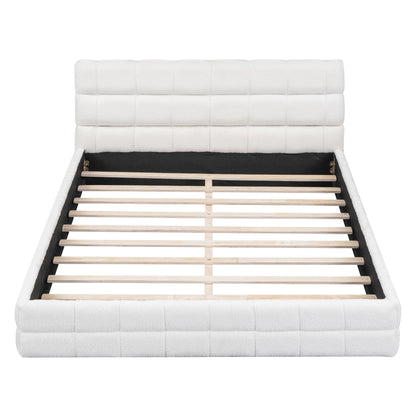 Upholstered Platform Bed With Headboard - The Sleep Loft - Online Mattress Showroom NYC