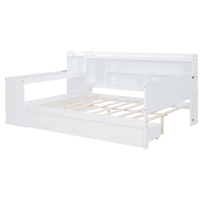 Daybed With 3 Drawers USB Ports And Desk - The Sleep Loft - Online Mattress Showroom NYC