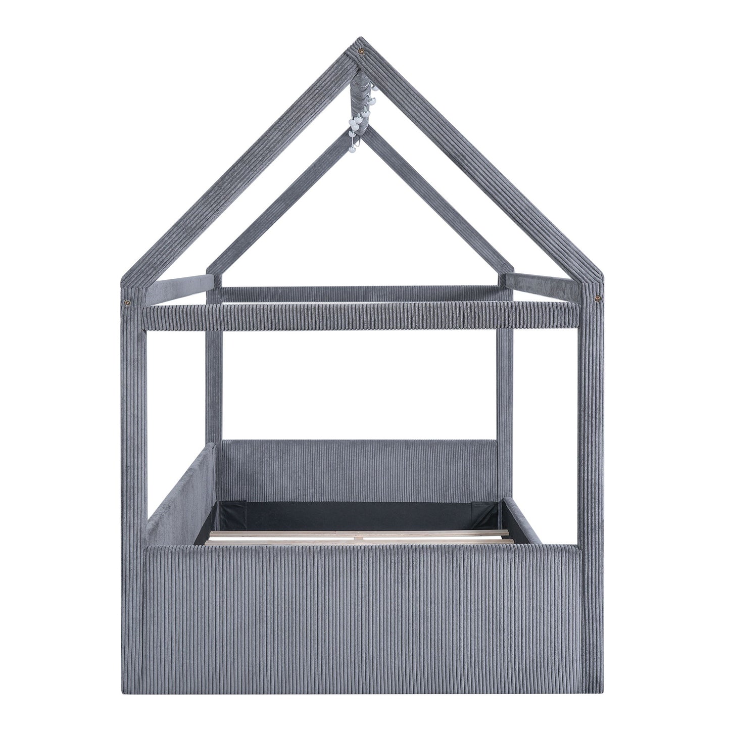 Upholstered House Style Daybed With LED Light Strips - The Sleep Loft - Online Mattress Showroom NYC