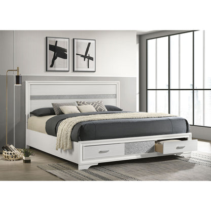 California King Storage Platform Bed With 2 Drawer - White - The Sleep Loft - Online Mattress Showroom NYC