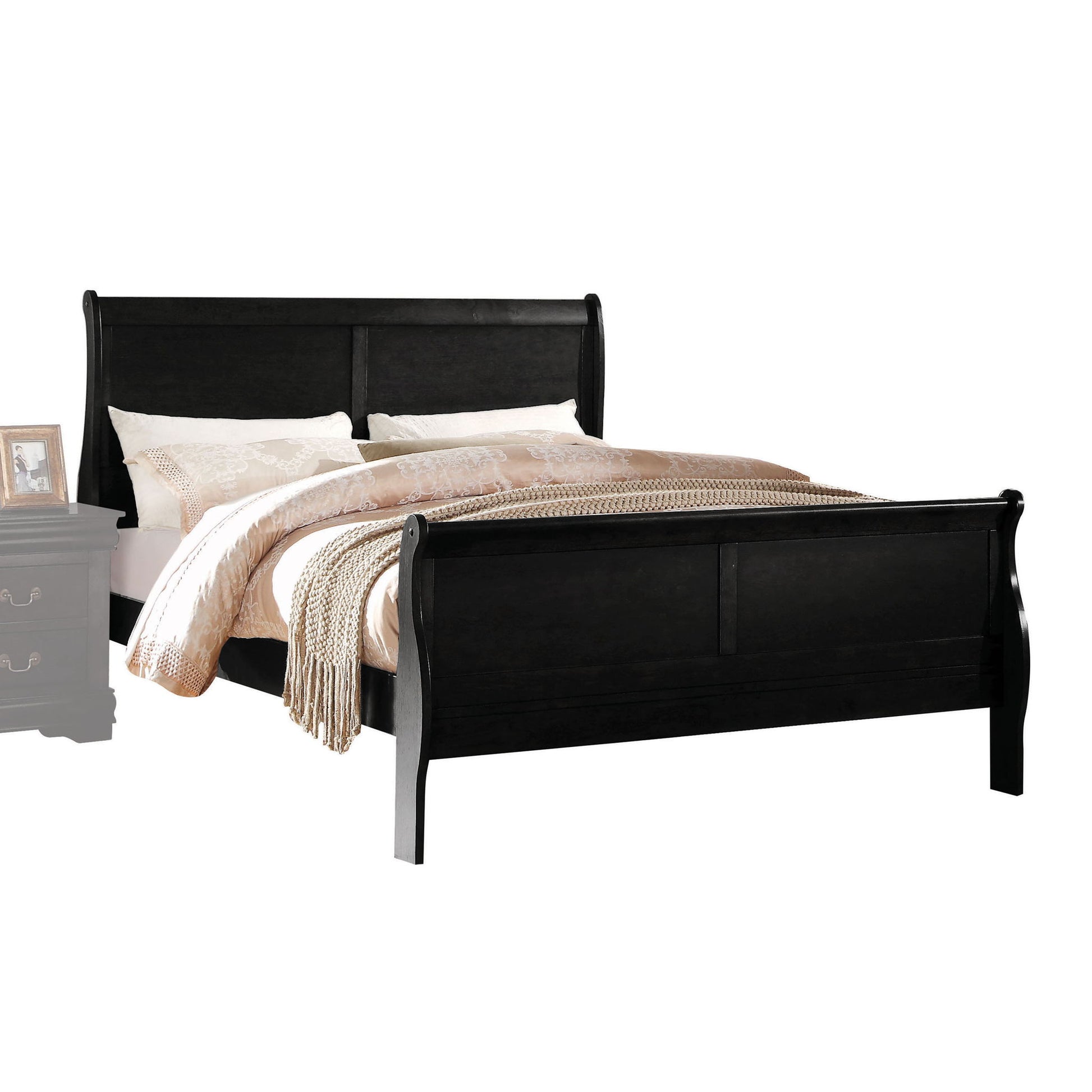 Louis Philippe - Sleigh Style Bed - The Sleep Loft - Online Mattress Showroom NYC