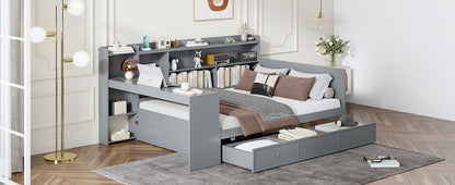 Daybed With 3 Drawers USB Ports And Desk - The Sleep Loft - Online Mattress Showroom NYC