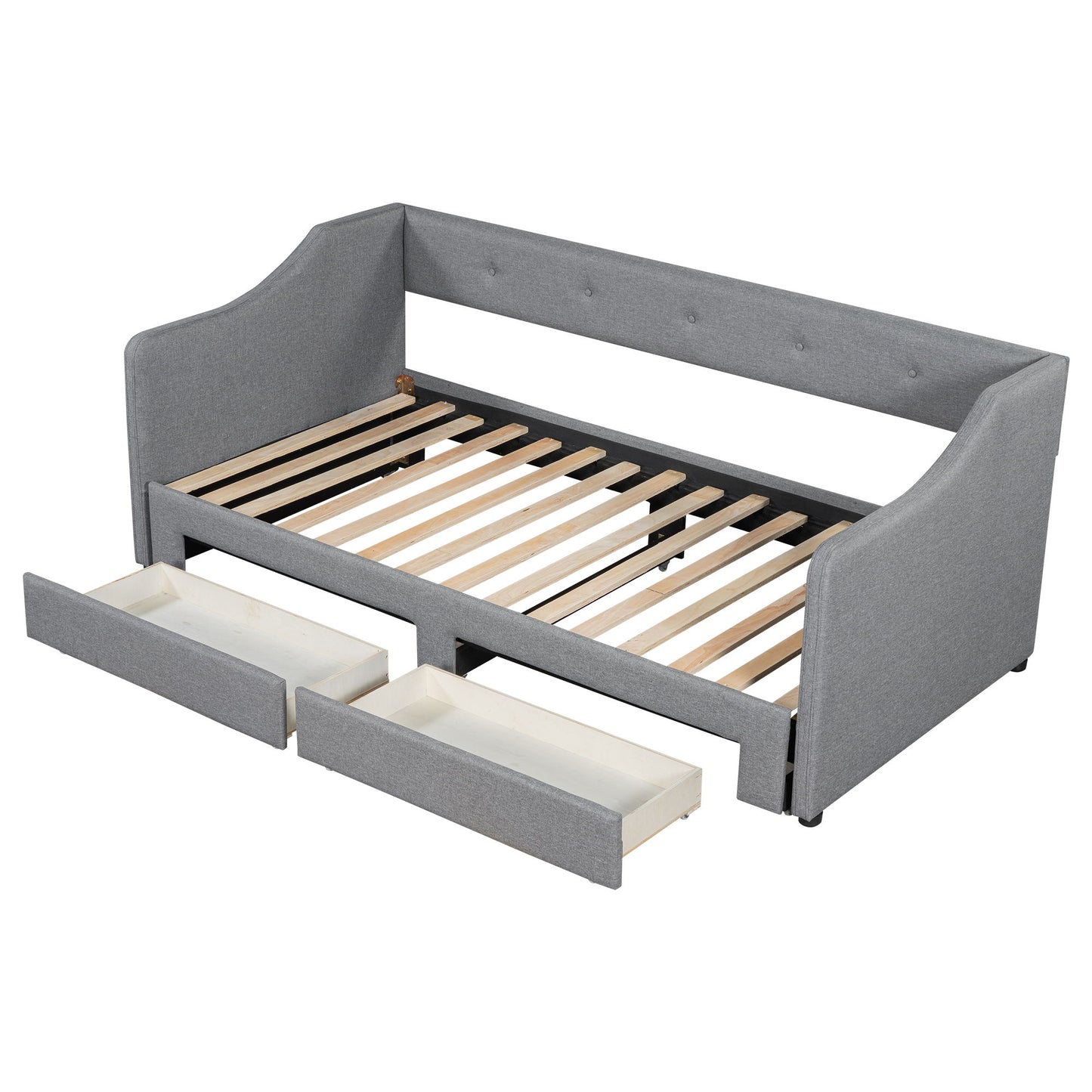 Upholstered Daybed With 2 Drawers - The Sleep Loft - Online Mattress Showroom NYC