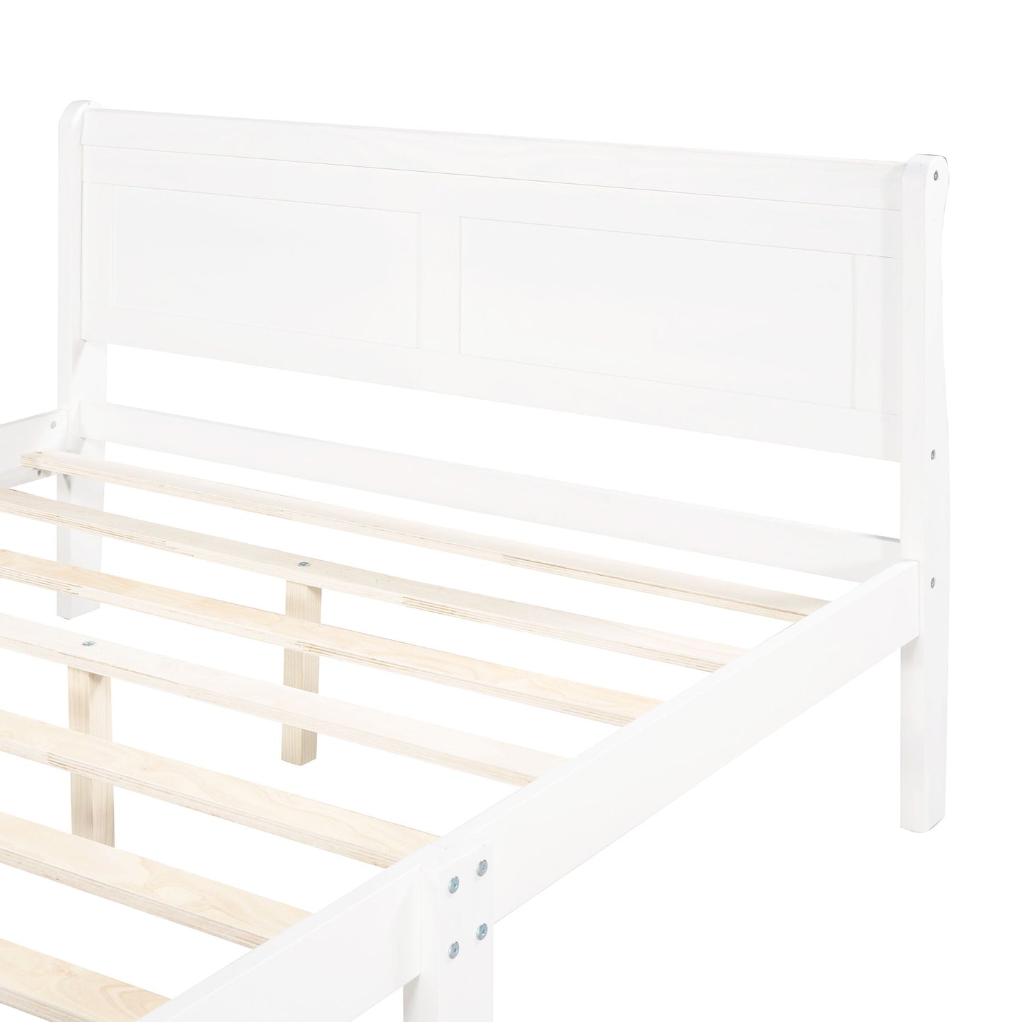 Platform Bed Frame Mattress Foundation Sleigh Bed With Headboard / Footboard / Wood Slat Suppor - The Sleep Loft - Online Mattress Showroom NYC