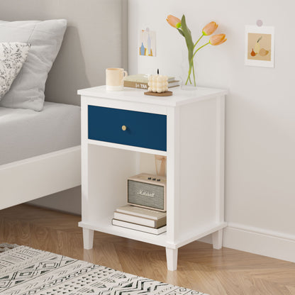 Nightstand With 1 Drawer 1 Shelf - The Sleep Loft - Online Mattress Showroom NYC