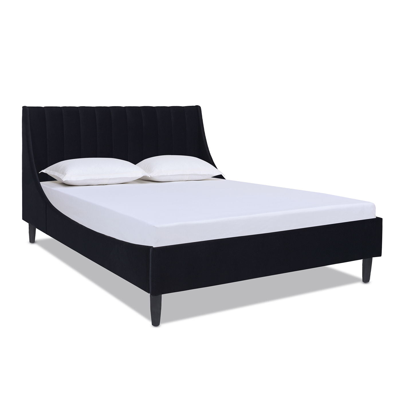 Aspen - Vertical Tufted Modern Headboard Platform Bed Set - The Sleep Loft - Online Mattress Showroom NYC