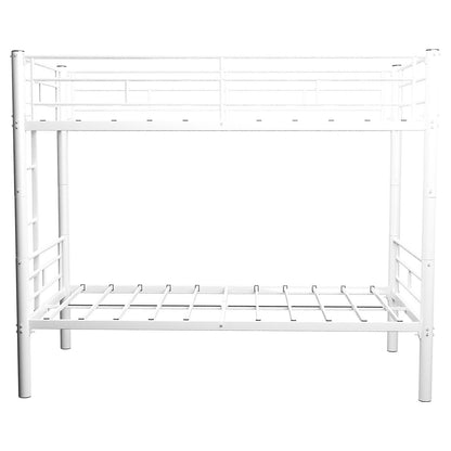 Metal Bunk Bed For Kids, Convertible Bedframe With Ladders & Guardrail - The Sleep Loft - Online Mattress Showroom NYC
