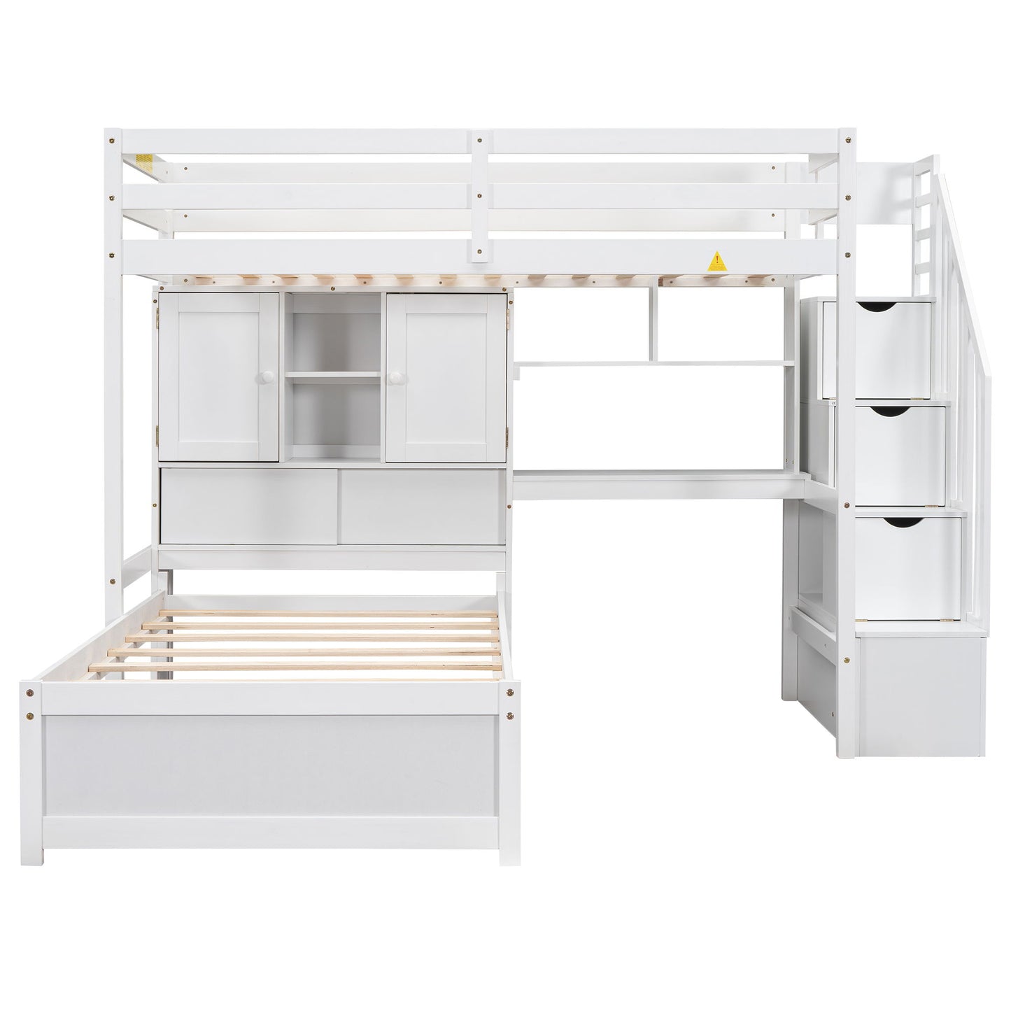 Loft Bed With Built In Desk And Staircase - The Sleep Loft - Online Mattress Showroom NYC