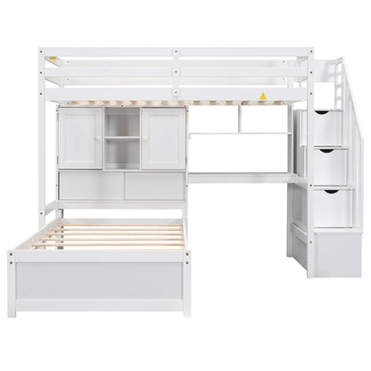 Loft Bed With Built In Desk And Staircase - The Sleep Loft - Online Mattress Showroom NYC