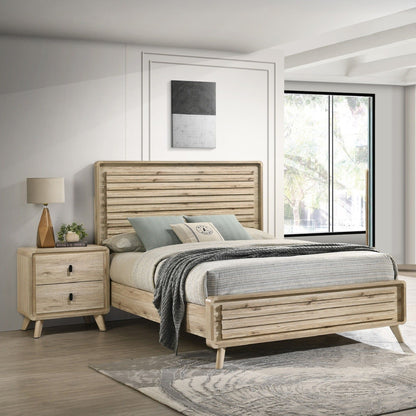 Nightstand & 2 Drawers - Beige - The Sleep Loft - Online Mattress Showroom NYC