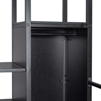 Loft Bed With Built In Work Station, Wardrobe, Storage Staircase And LED - The Sleep Loft - Online Mattress Showroom NYC