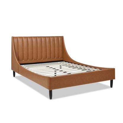 Aspen - Vertical Tufted Modern Headboard Platform Bed Set - The Sleep Loft - Online Mattress Showroom NYC