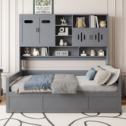 Daybed With All-In-One Cabinet And Shelf - The Sleep Loft - Online Mattress Showroom NYC